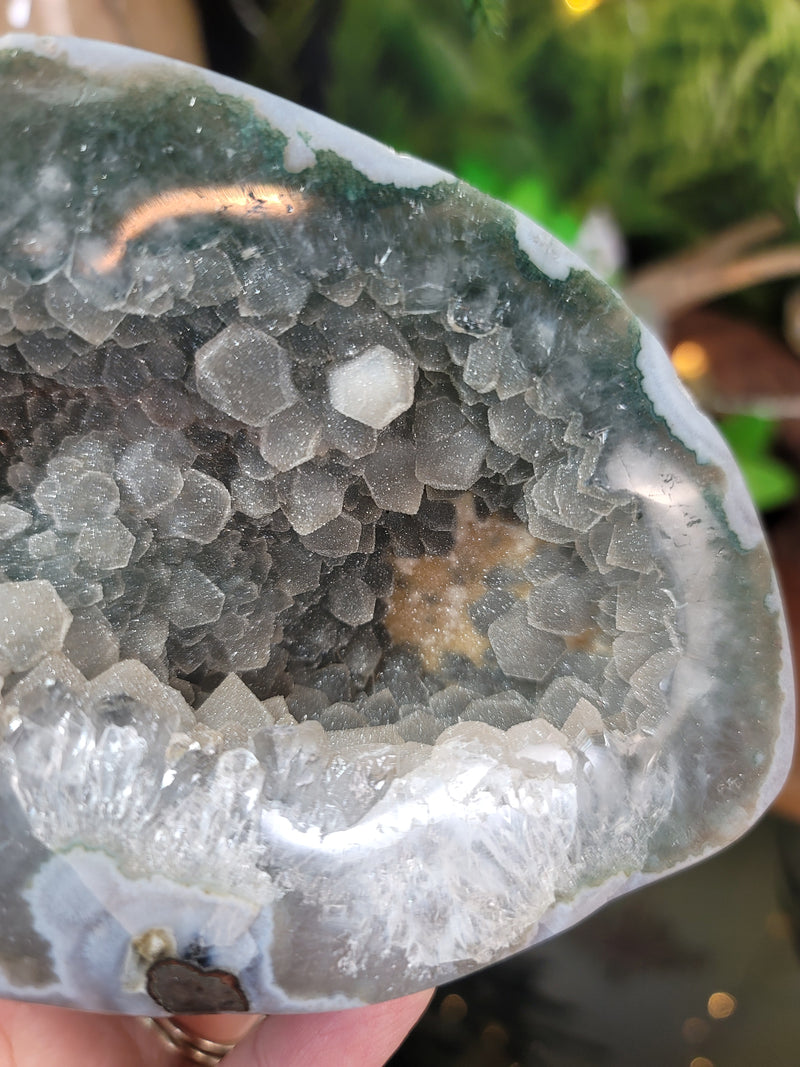 Stunning Jasper & Quartz Sugar Druzy Geode