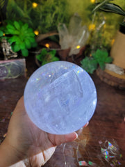 XL Optical Calcite Sphere FULL of RAINBOWS