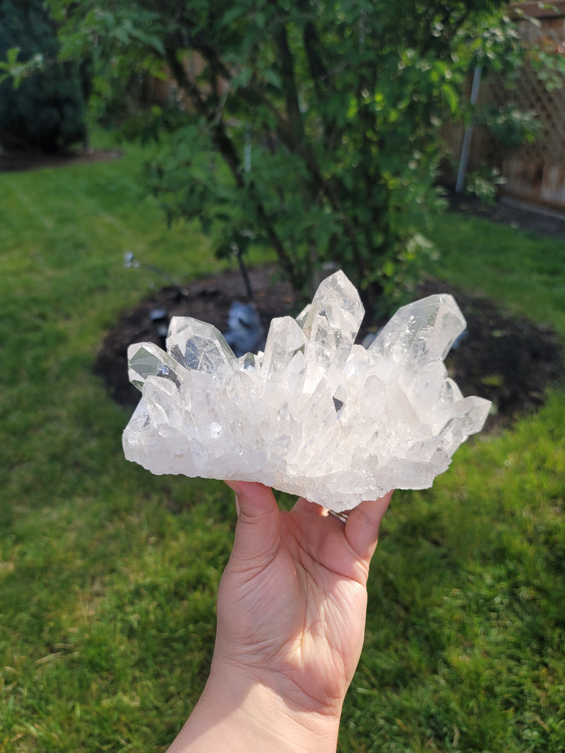 High Grade Clear Quartz Cluster from Brazil