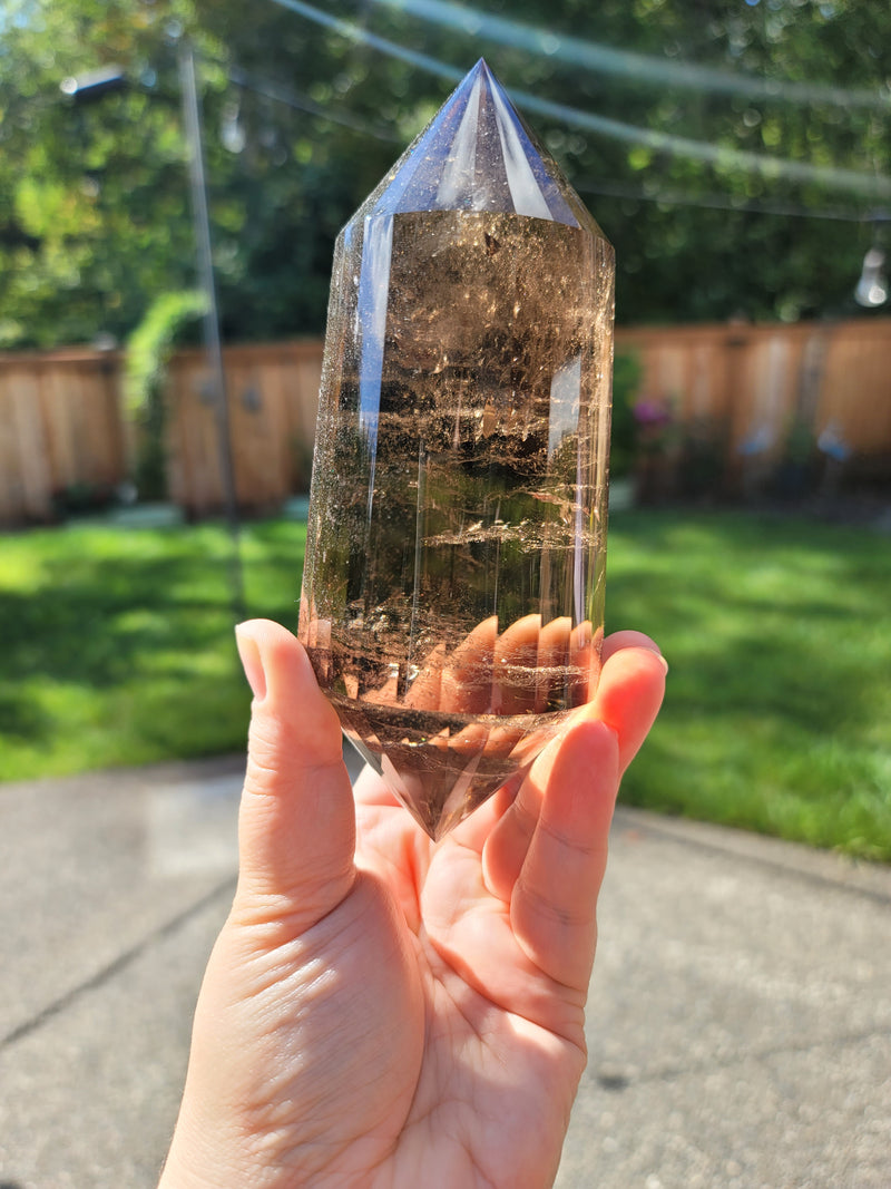 High Grade 6.25" Smoky Quartz Vogel