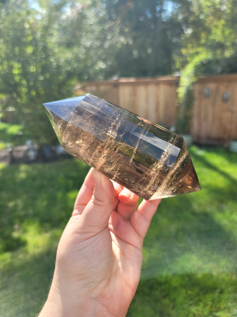 High Grade 6.25" Smoky Quartz Vogel