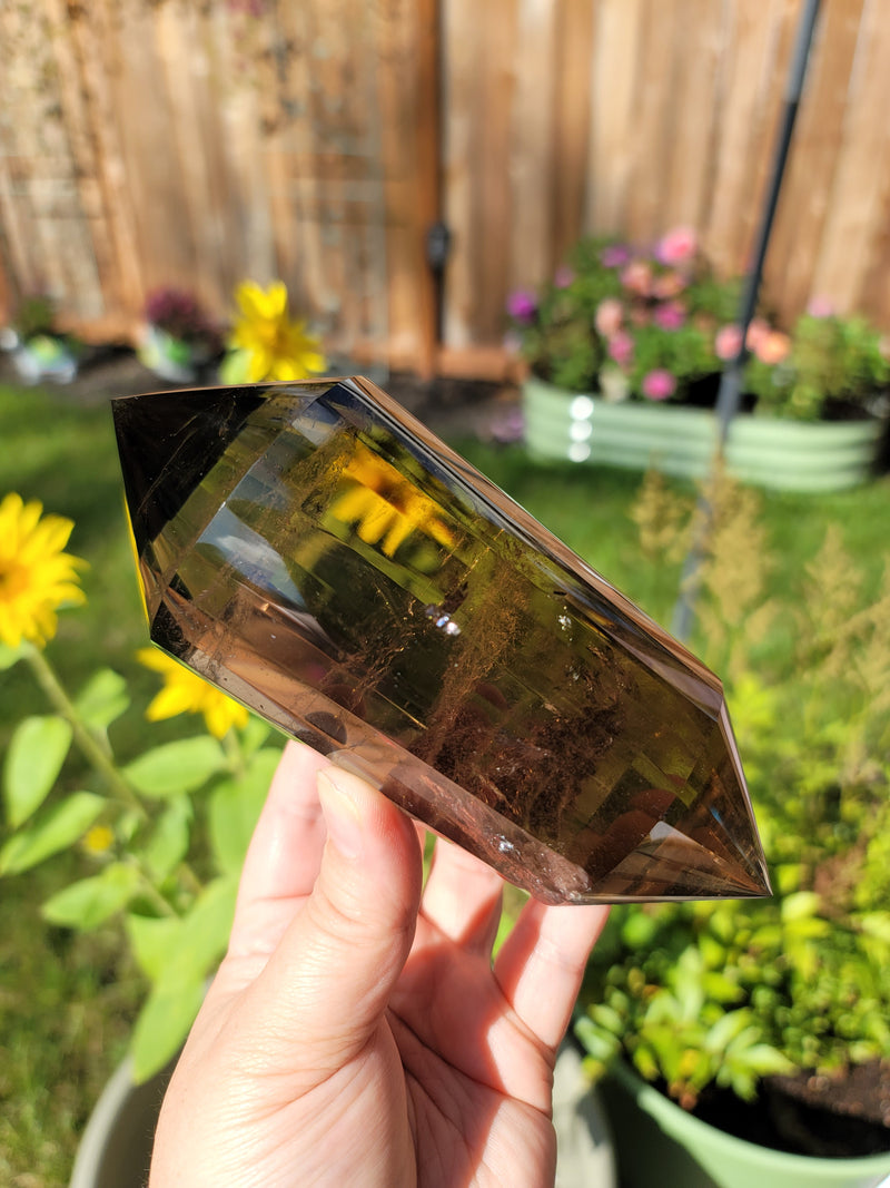 High Grade 6.25" Smoky Quartz Vogel