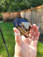 Smoky Quartz Faceted Heart