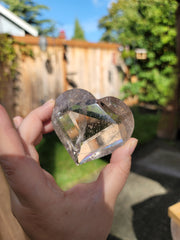 Light Smoky Quartz Faceted Heart