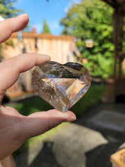 Light Smoky Quartz Faceted Heart