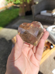 Light Smoky Quartz Faceted Heart