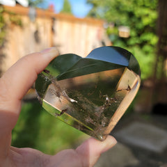 High Grade Smoky Quartz Faceted Heart