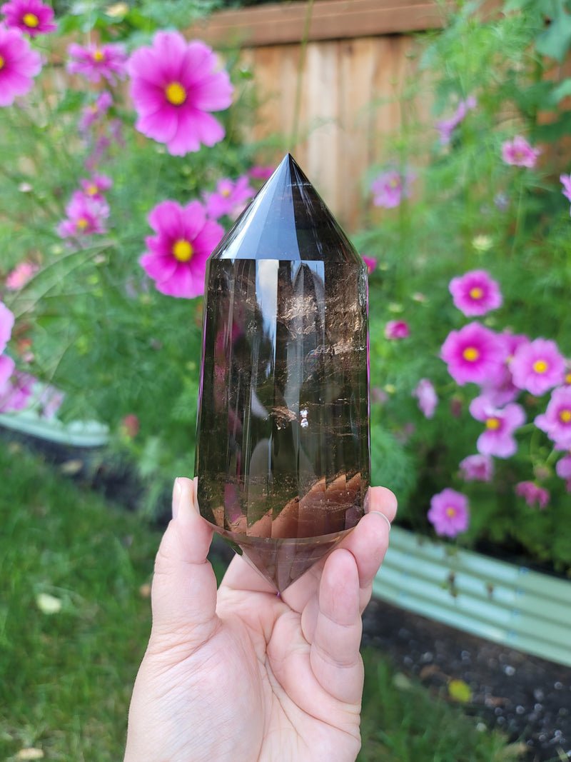 High Grade 6.25" Smoky Quartz Vogel