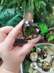 Gem Grade Smoky Quartz Faceted Heart