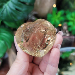 Beautiful Citrine Faceted Heart