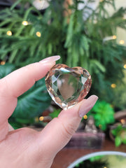 Gem Grade Champagne Citrine Faceted Heart