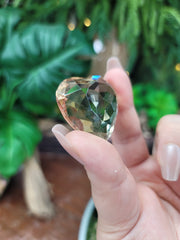 Gem Grade Champagne Citrine Faceted Heart