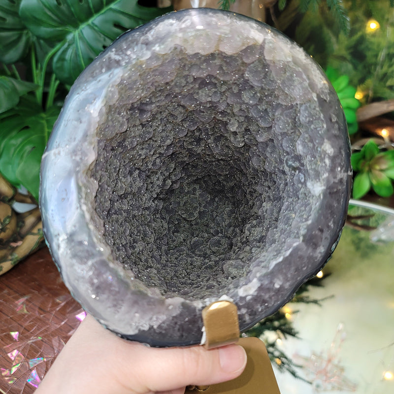 Beautiful & Unique Sugar Druzy Geode HAT