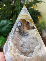 Agate Druzy & Quartz Geode