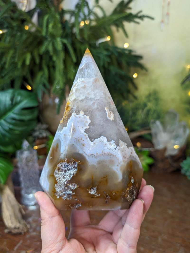 Agate Druzy & Quartz Geode