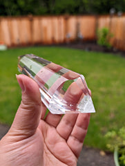 Ultra High Clarity Faceted Lemurian Quartz DT Point