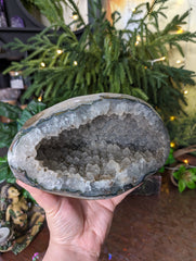 Beautiful Large Sugar Druzy Geode