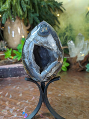 Chalcedony Geode Egg with Agate