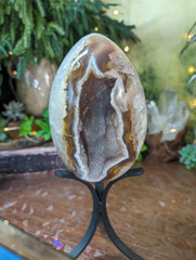 Agate & Quartz Druzy Geode Egg