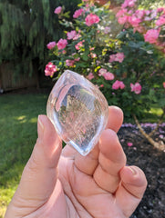 RARE Clear Quartz with Pink (Rose Gold) Rutile