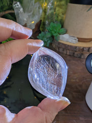 RARE Clear Quartz with Pink (Rose Gold) Rutile