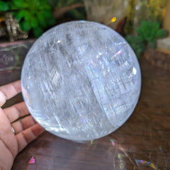 XXL Optical Calcite Sphere FULL of RAINBOWS