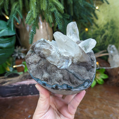 Stunning Druzy with Calcite (price reduced)