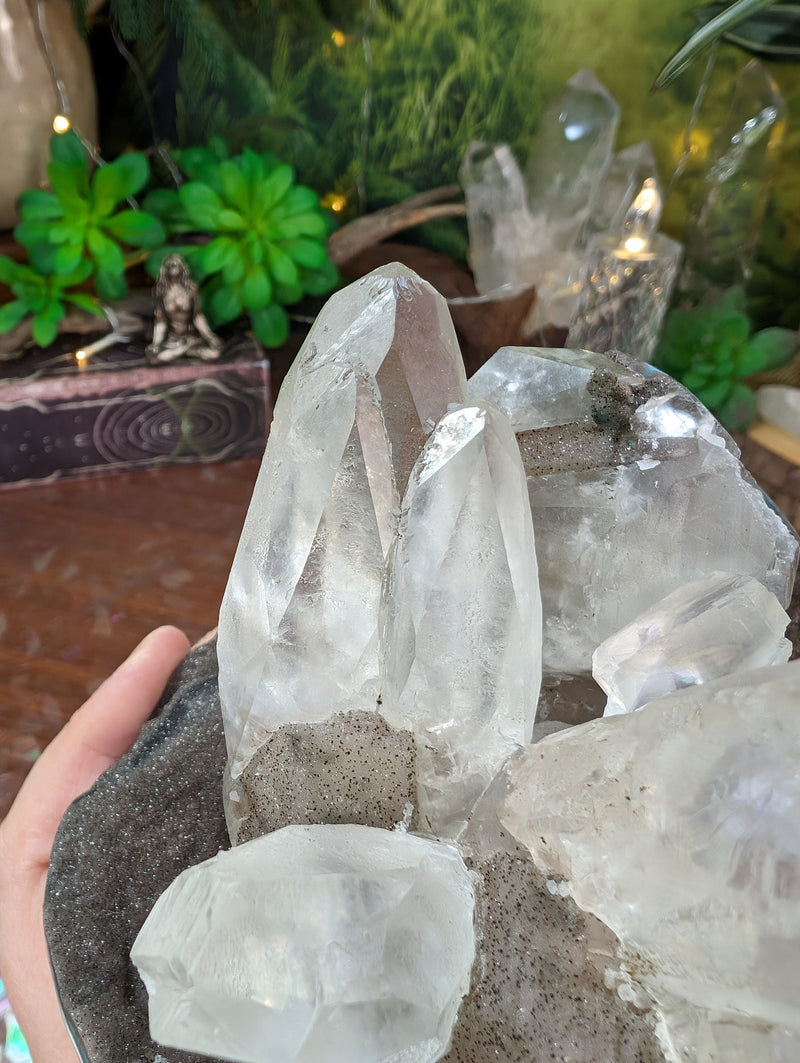 Stunning Druzy with Calcite (price reduced)