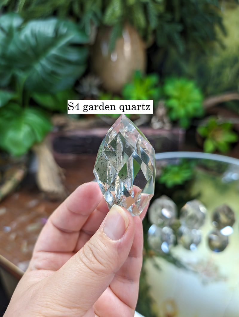 High Grade Faceted Quartz Egg  (you choose)