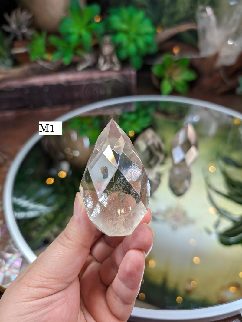 High Grade Faceted Quartz Egg  (you choose)