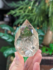 High Grade Faceted Light Smoky Quartz Egg