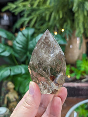 Faceted Smoky Quartz Egg