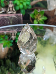 Faceted Light Smoky Quartz Egg