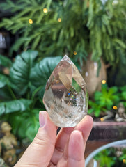 Faceted Light Smoky Quartz Egg