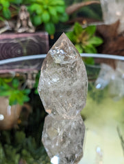 Faceted Light Smoky Quartz Egg