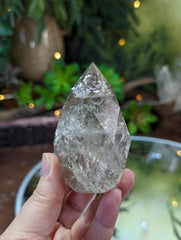 Faceted Light Smoky Quartz Egg