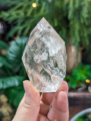 High Grade Faceted Clear Quartz Egg