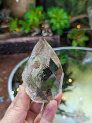 High Grade Faceted Light Smoky Quartz Egg