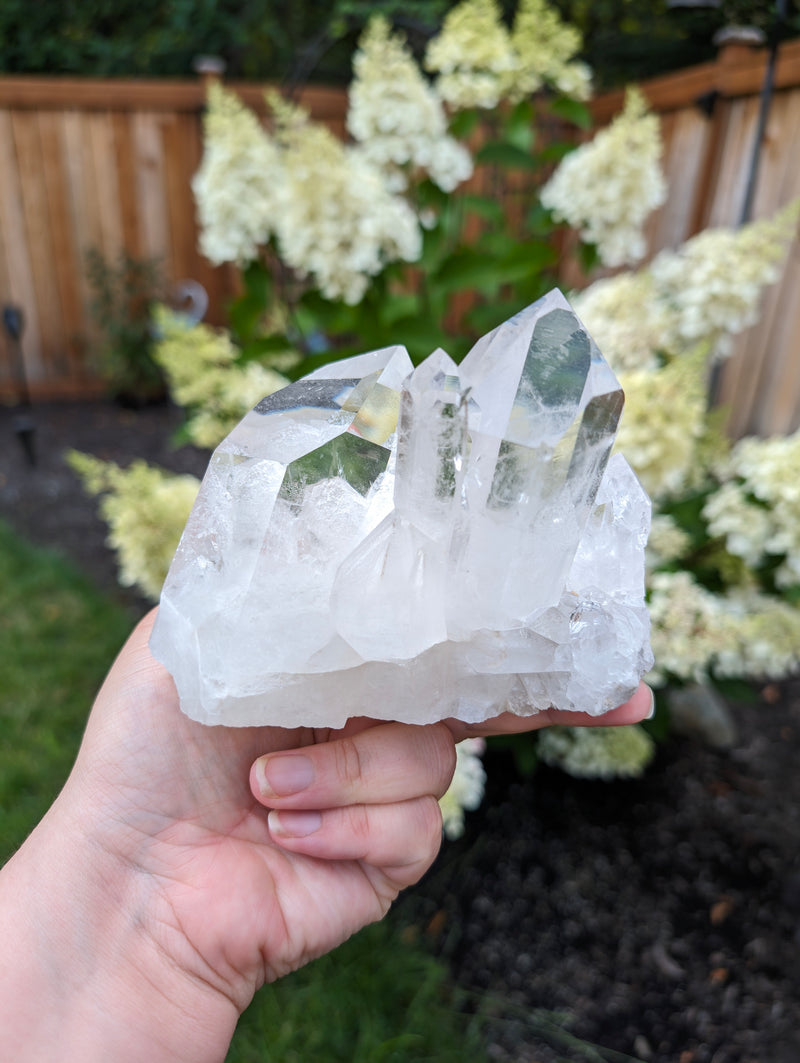 High Grade Clear Quartz Cluster from Brazil