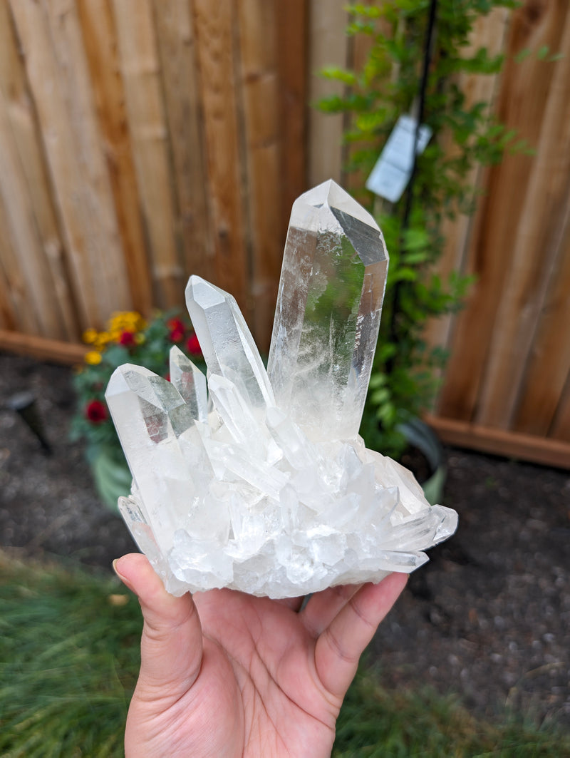 High Grade Clear Quartz Cluster from Brazil