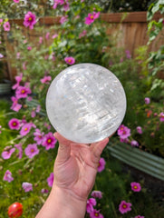 XXL Optical Calcite Sphere FULL of RAINBOWS