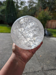 XXL Optical Calcite Sphere FULL of RAINBOWS