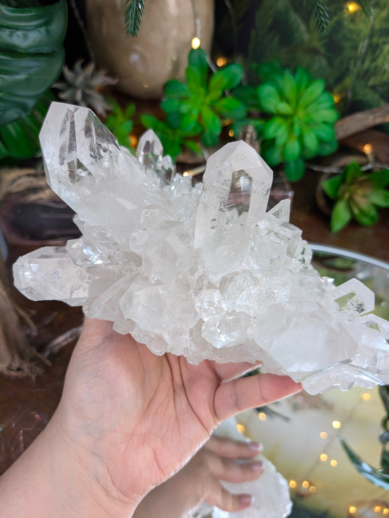 High Grade Clear Quartz Cluster from Brazil