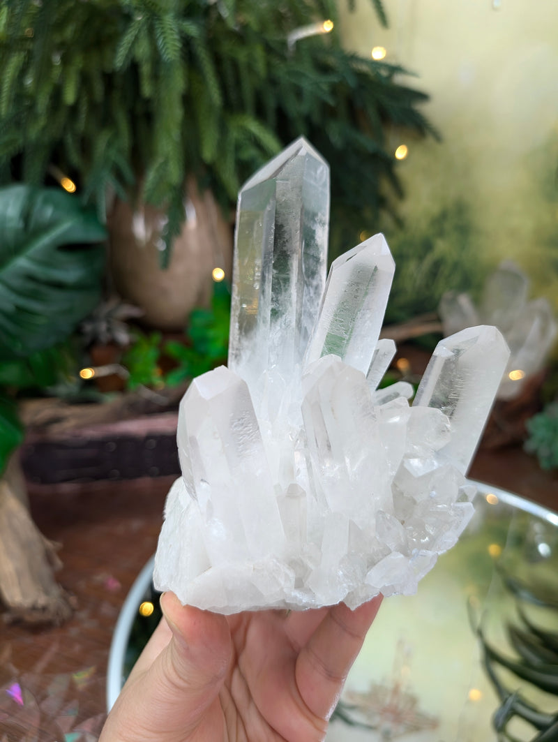 High Grade Clear Quartz Cluster from Brazil