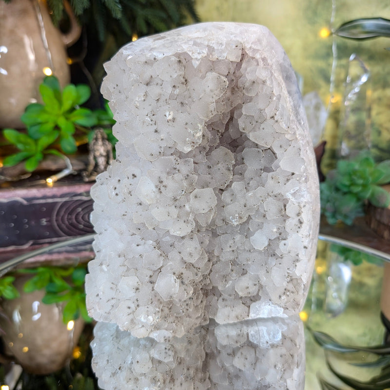 Sparkly Quartz Druzy with Rutile Inclusions