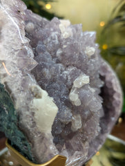 Stunning XXL Amethyst Druzy with Calcite