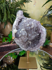 Stunning XXL Amethyst Druzy with Calcite