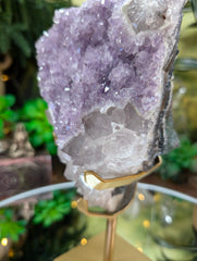 Pseudomorph Amethyst Over Quartz Specimen