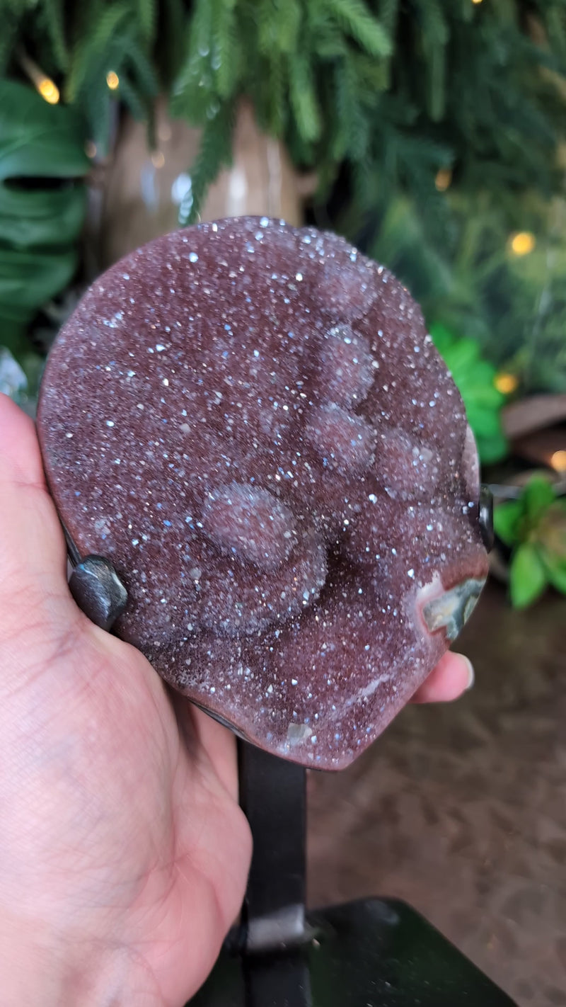 Beautiful Red Druzy from Uruguay