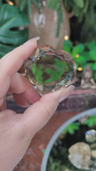 Gem Grade Light Smoky Quartz Faceted Heart